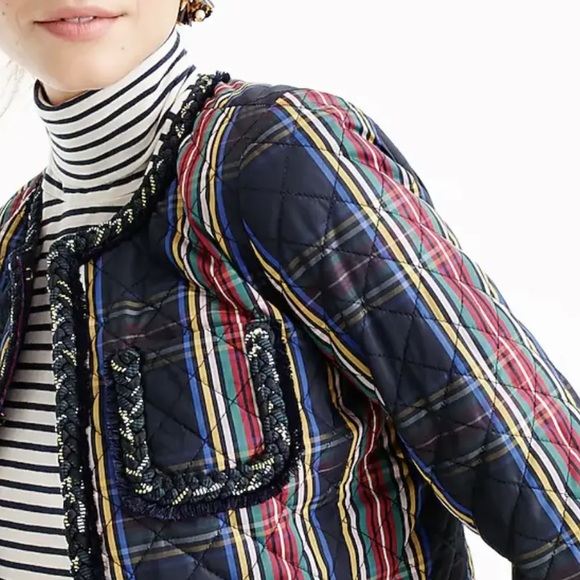 J. Crew Quilted Lady Jacket in Stewart Plaid - Picture 2 of 7